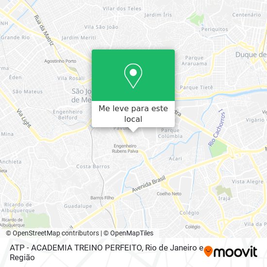 ATP -	ACADEMIA TREINO PERFEITO mapa