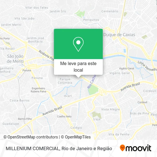 MILLENIUM COMERCIAL mapa