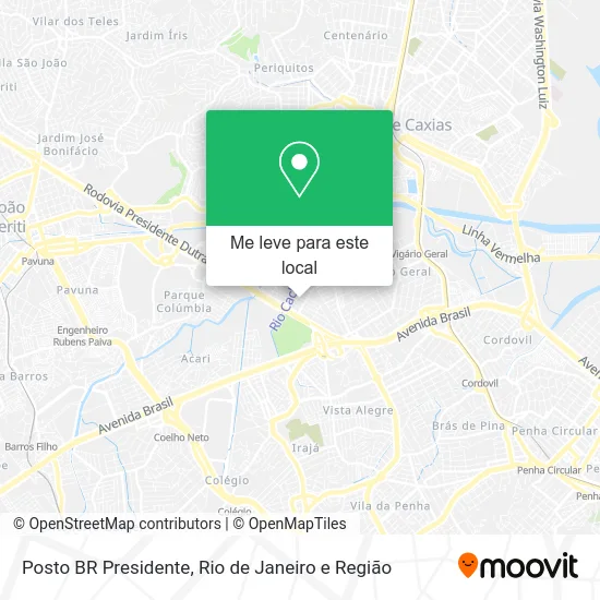 Posto BR Presidente mapa