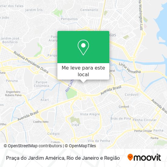 Praça do Jardim América mapa