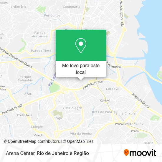 Arena Center mapa