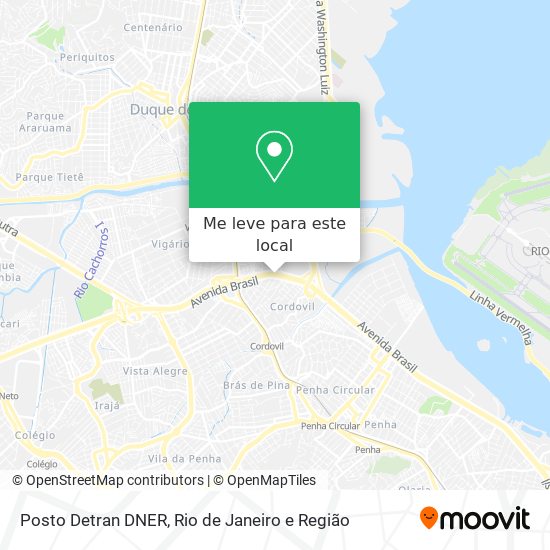 Posto Detran DNER mapa