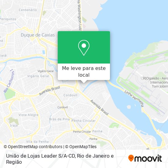 União de Lojas Leader S/A-CD mapa
