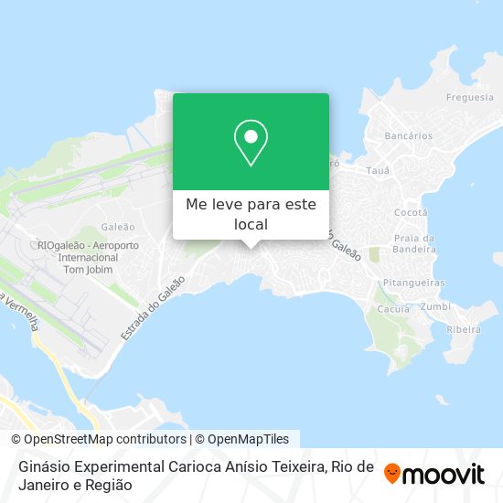 Ginásio Experimental Carioca Anísio Teixeira mapa