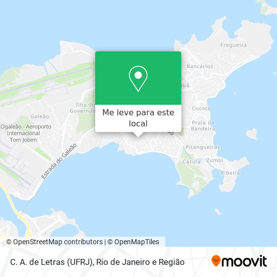 C. A. de Letras (UFRJ) mapa
