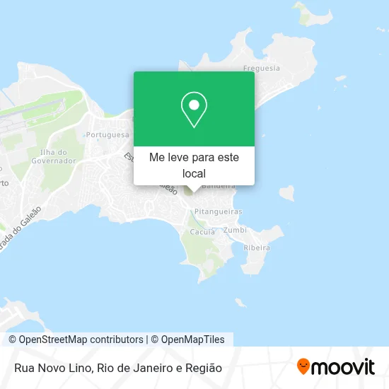 Rua Novo Lino mapa
