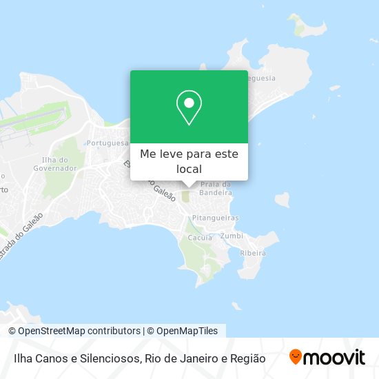 Ilha Canos e Silenciosos mapa