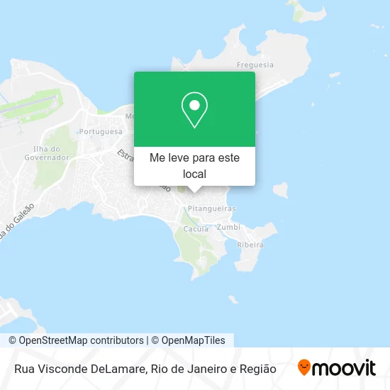 Rua Visconde DeLamare mapa