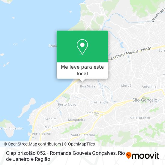 Ciep  brizolão 052 -  Romanda Gouveia Gonçalves mapa