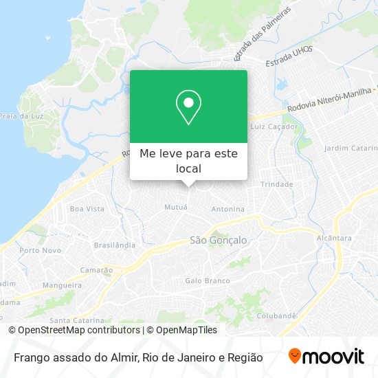 Frango assado do Almir mapa