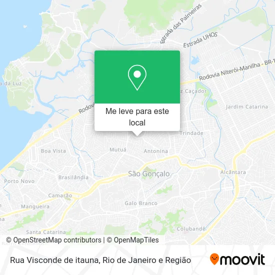 Rua Visconde de itauna mapa