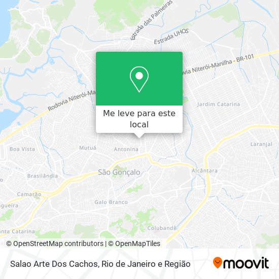 Salao Arte Dos Cachos mapa