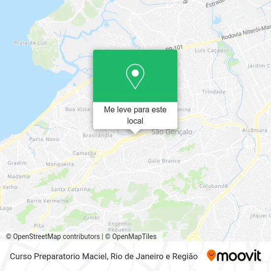 Curso Preparatorio Maciel mapa