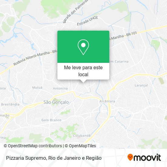 Pizzaria Supremo mapa