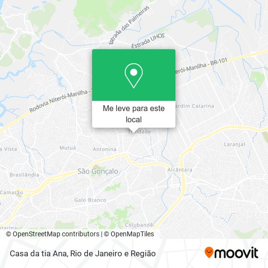 Casa da tia Ana mapa