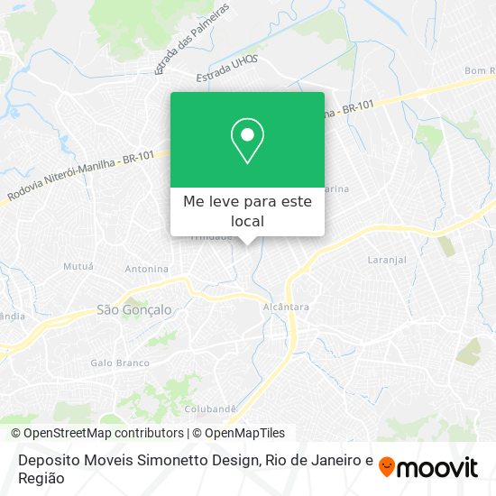 Deposito Moveis Simonetto Design mapa
