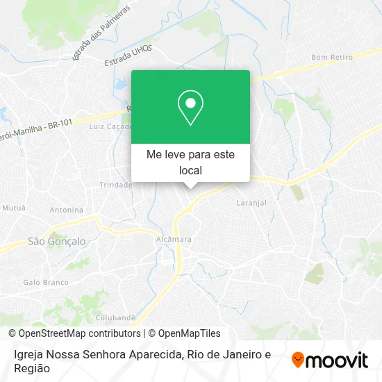 Igreja Nossa Senhora Aparecida mapa