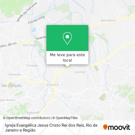 Igreja Evangélica Jesus Cristo Rei dos Reis mapa