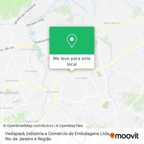 Vedapack Indústria e Comércio de Embalagens Ltda mapa