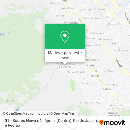 01 - Soares Neiva x Nilópolis (Centro) mapa