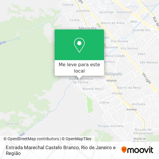 Estrada Marechal Castelo Branco mapa