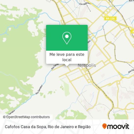 Cafofos Casa da Sopa mapa