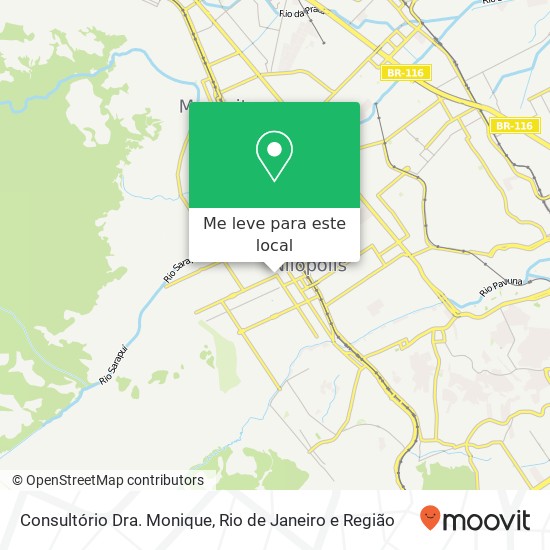 Consultório Dra. Monique mapa