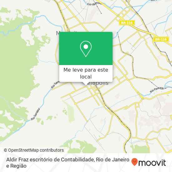 Aldir Fraz escritório de Contabilidade mapa