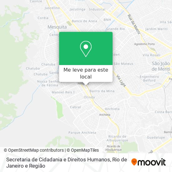 Secretaria de Cidadania e Direitos Humanos mapa
