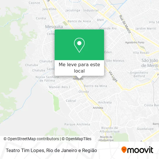 Teatro Tim Lopes mapa