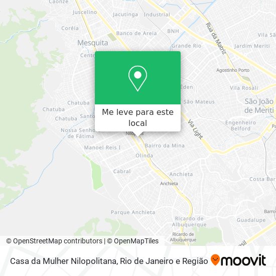 Casa da Mulher Nilopolitana mapa