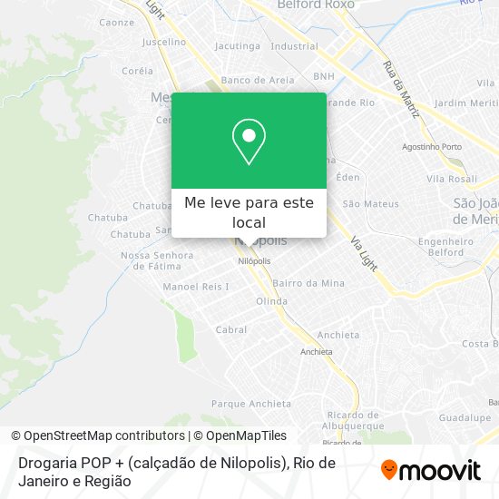 Drogaria POP + (calçadão de Nilopolis) mapa