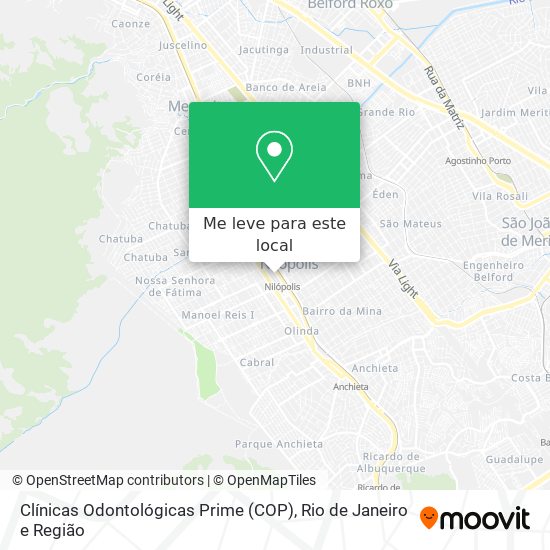 Clínicas Odontológicas Prime (COP) mapa