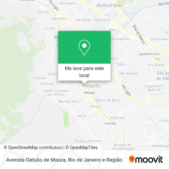 Avenida Getulio de Moura mapa