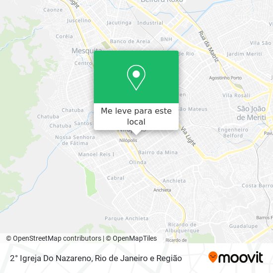 2° Igreja Do Nazareno mapa