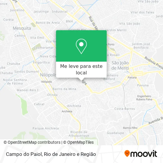Campo do Paiol mapa