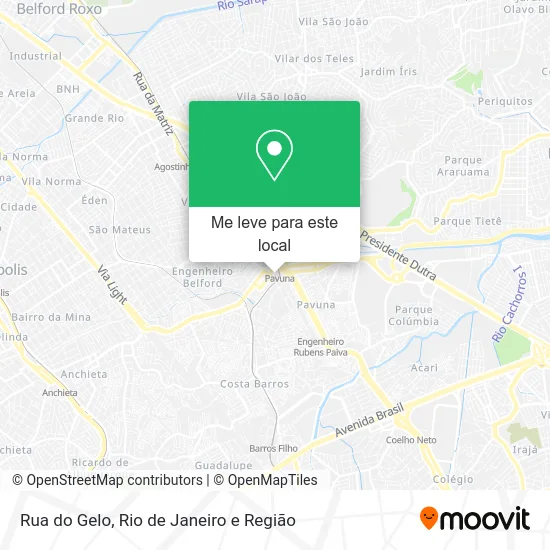 Rua do Gelo mapa