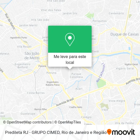 Predileta RJ - GRUPO CIMED mapa