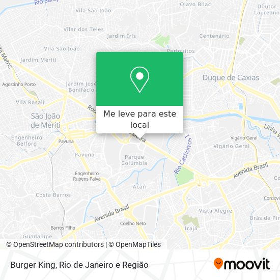 Burger King mapa