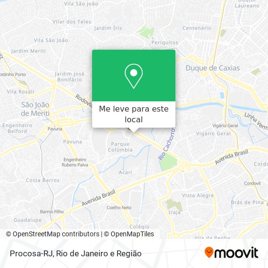 Procosa-RJ mapa