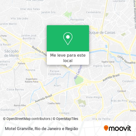 Motel Granville mapa