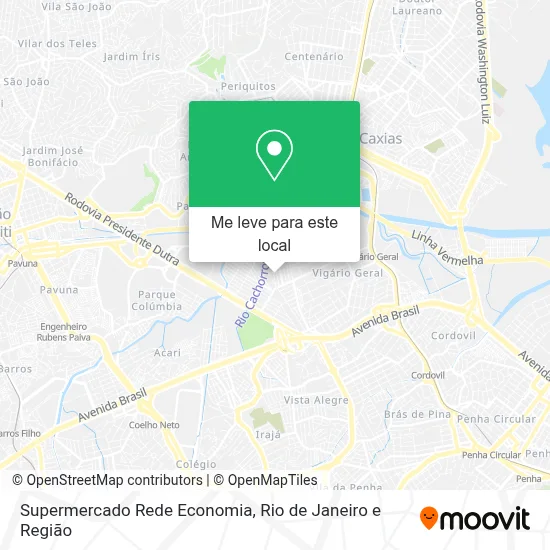 Supermercado Rede Economia mapa