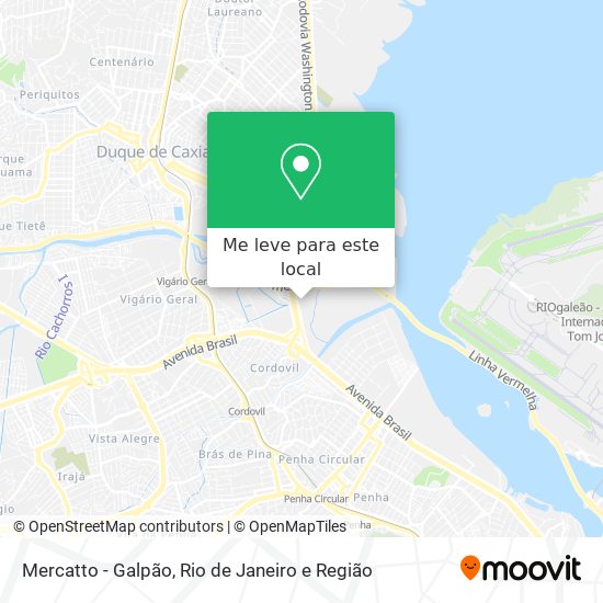 Mercatto - Galpão mapa