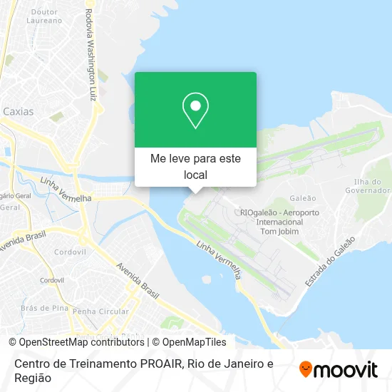 Centro de Treinamento PROAIR mapa