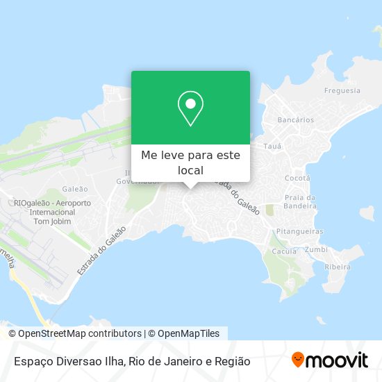 Espaço Diversao Ilha mapa