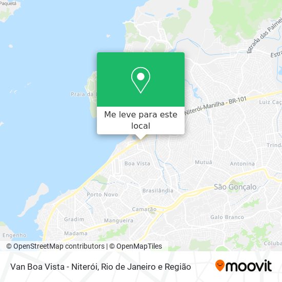 Van Boa Vista - Niterói mapa