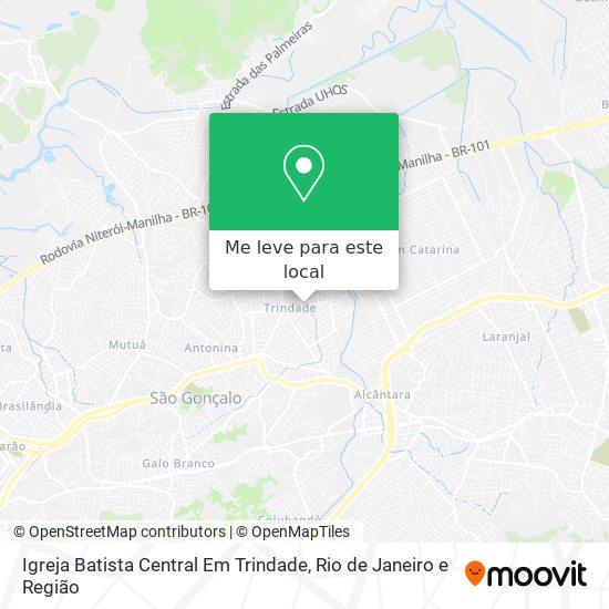 Igreja Batista Central Em Trindade mapa