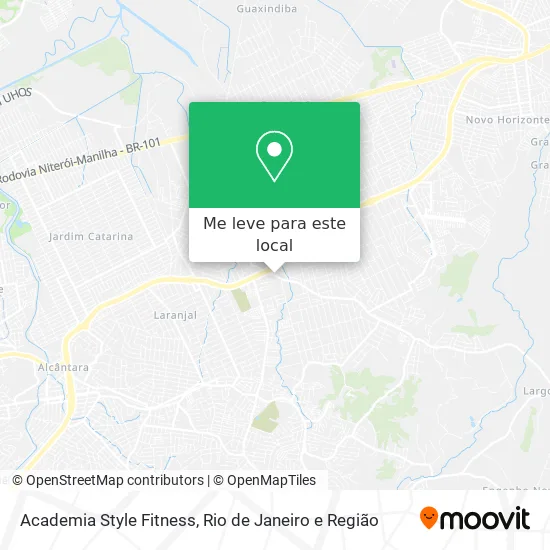 Academia Style Fitness mapa