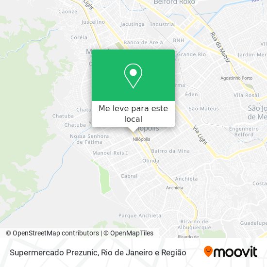 Supermercado  Prezunic mapa