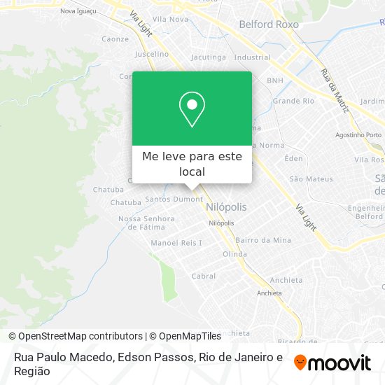 Rua Paulo Macedo, Edson Passos mapa